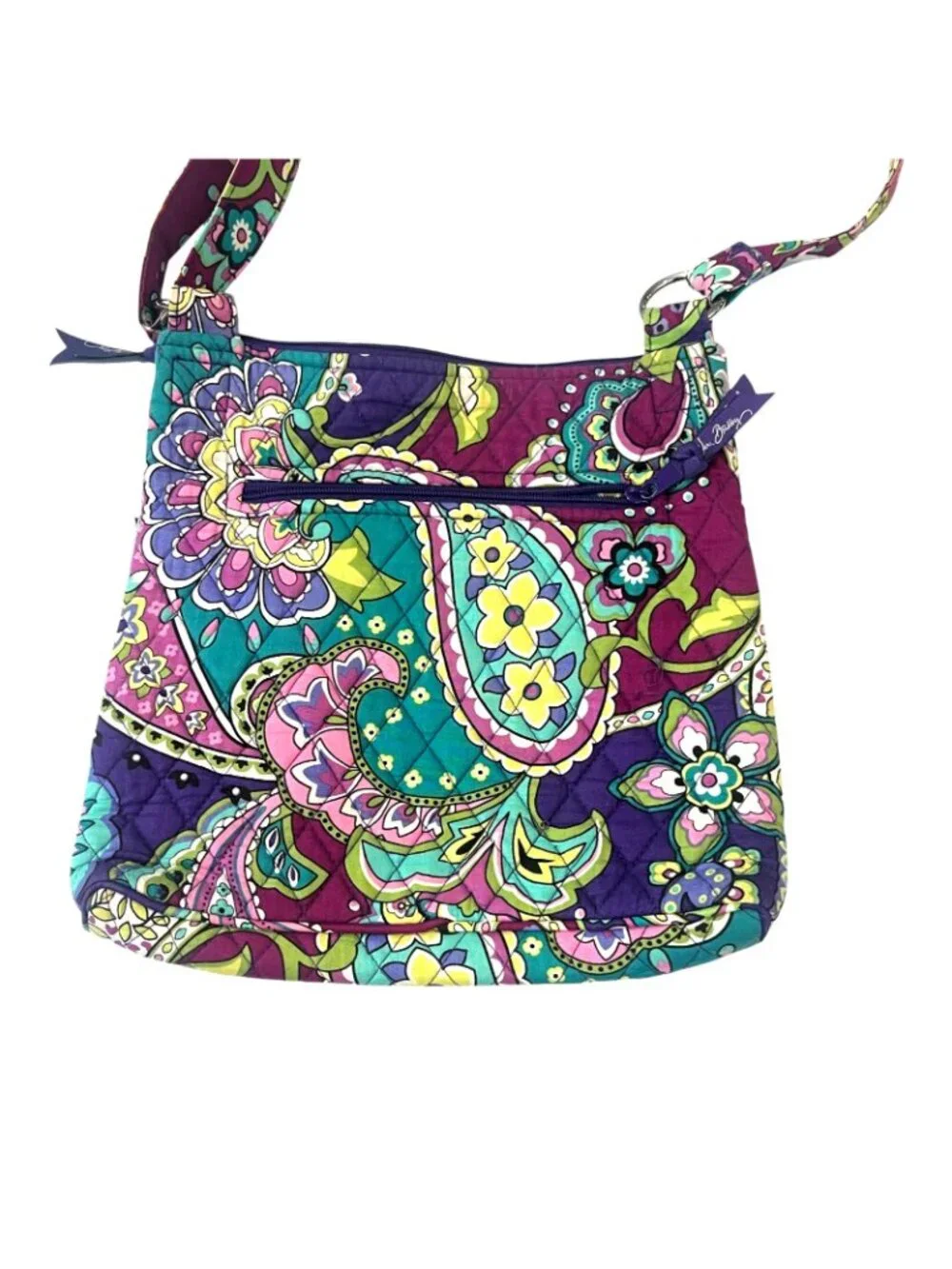Vera Bradley Crossbody Purse Flowered 11" x 11" - Picture 3 of 8
